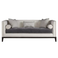 Hartley Coastal Beige Tuxedo Back Sofa 83"
