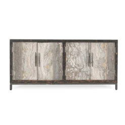 Lisbon 4-Door Reclaimed Wood And Travertine Sideboard 76" -Famous Furniture Shop 00905EC2 9A8B 4A63 9C7A D07498B3E9F4 1 201 a 04589.1692805805