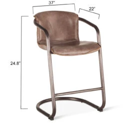 Industrial Loft Metal And Leather Counter Stool In Jet Brown 11 Industrial Loft Metal And Leather Counter Stool In Jet Brown -Famous Furniture Shop 0B175EFC 7D64 4868 9028 A2502A81079C 1 201 a 85421.1698672594