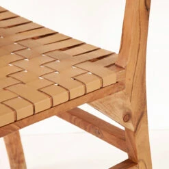 Catania Natural Acacia And Leather Dining Chair 18" -Famous Furniture Shop 0DAD72BB F44C 4383 A736 845A5E7D3716 1 201 a 54257.1716559249