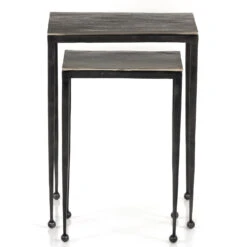 Dalston Antique Nickel Nesting End Tables -Famous Furniture Shop 101650 002 FRT 1 84932.1638013546