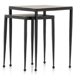 Dalston Raw Black Nesting End Tables -Famous Furniture Shop 101650 003 DET 1 75801.1638393615