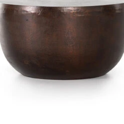 Basil Antique Rust Outdoor End Table -Famous Furniture Shop 101705 002 DET 1 69485.1622469146