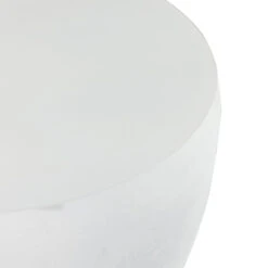 Basil Matte White Outdoor End Table -Famous Furniture Shop 101705 004 DET 1 89790.1673822117