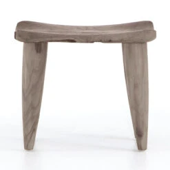 Zuri Weathered Grey Teak Outdoor Stool -Famous Furniture Shop 102424 002 FRT 1 86643.1622498433