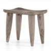 Zuri Weathered Grey Teak Outdoor Stool -Famous Furniture Shop 102424 002 PRM 1 70318.1622498429