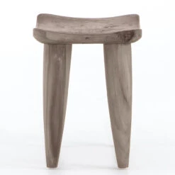 Zuri Weathered Grey Teak Outdoor Stool -Famous Furniture Shop 102424 002 SID 1 77449.1622498433