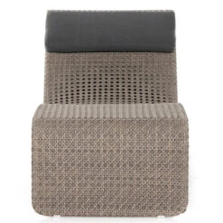 Paige Weathered Brown Outdoor Woven Chaise -Famous Furniture Shop 102432 003 FRT 1 79572.1622493908