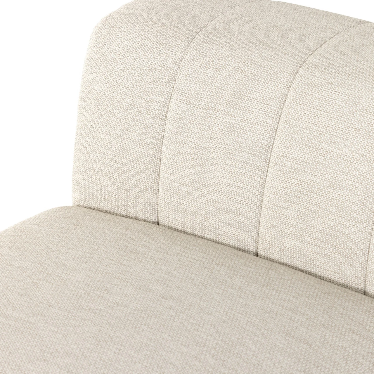 Gwen Channel Tufted Outdoor Faye Sand Sectional Armless Chair 8 Gwen Channel Tufted Outdoor Faye Sand Sectional Armless Chair - Image 6