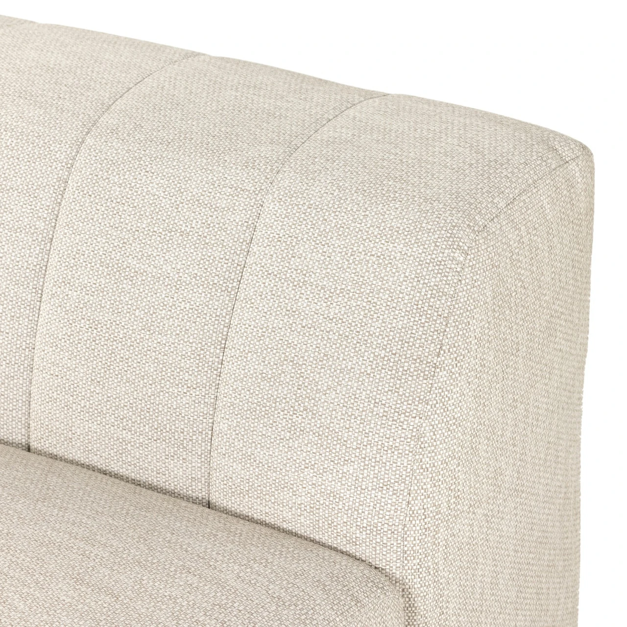 Gwen Channel Tufted Outdoor Faye Sand Sectional Armless Chair 11 Gwen Channel Tufted Outdoor Faye Sand Sectional Armless Chair - Image 9