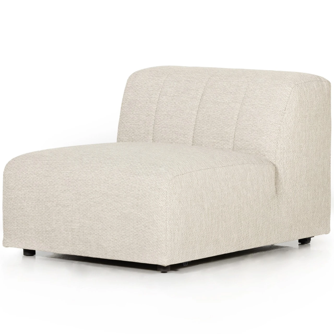 Gwen Channel Tufted Outdoor Faye Sand Sectional Armless Chair 3 Gwen Channel Tufted Outdoor Faye Sand Sectional Armless Chair