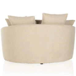 Chloe Socorro Taupe Oval Chaise Media Lounger -Famous Furniture Shop 102766 008 BCK 1 59223.1669208043
