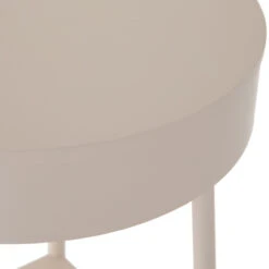 Van Modern Matte Alabaster Round Nightstand -Famous Furniture Shop 104492 007 10 07587.1615002865