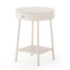 Van Modern Matte Alabaster Round Nightstand -Famous Furniture Shop 104492 007 1 72695.1615002851