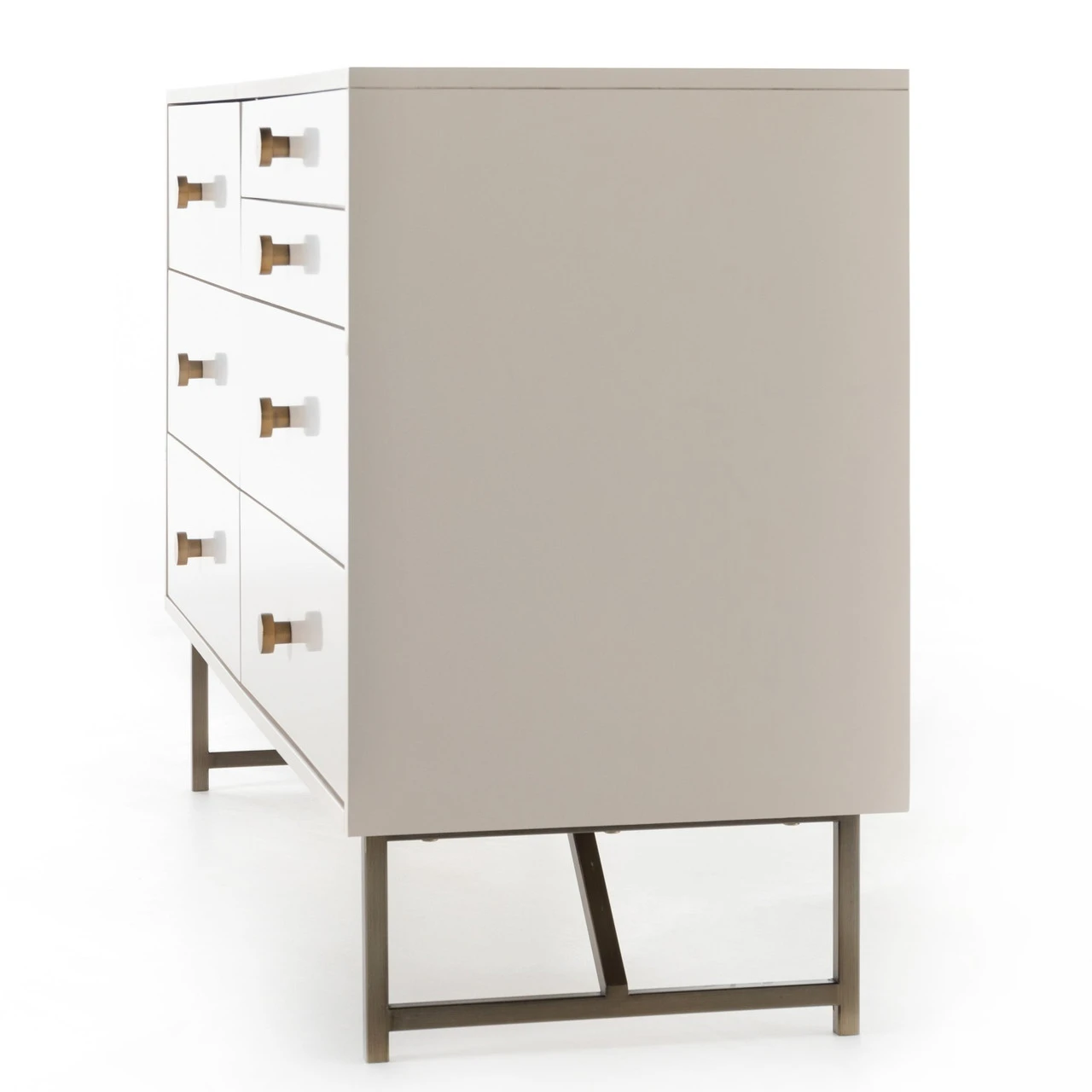 Van Matte Alabaster 7 Drawer Dresser 58" 4 Van Matte Alabaster 7 Drawer Dresser 58" - Image 2