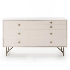 Van Matte Alabaster 7 Drawer Dresser 58" 14 Van Matte Alabaster 7 Drawer Dresser 58" -Famous Furniture Shop 104494 002 3 73640.1615082224