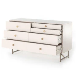 Van Matte Alabaster 7 Drawer Dresser 58" 15 Van Matte Alabaster 7 Drawer Dresser 58" -Famous Furniture Shop 104494 002 4 85419.1615082234