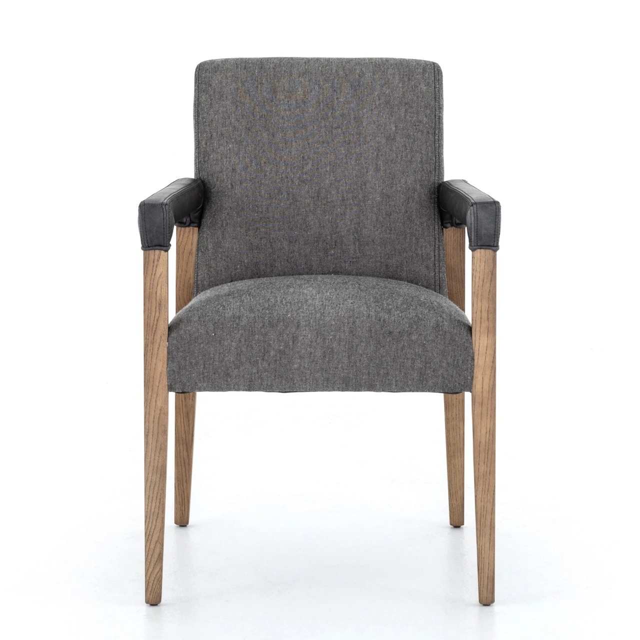 Reuben Durango Smoke Fabric Lamont Oak Wood Dining Chair 4 Reuben Durango Smoke Fabric Lamont Oak Wood Dining Chair - Image 2