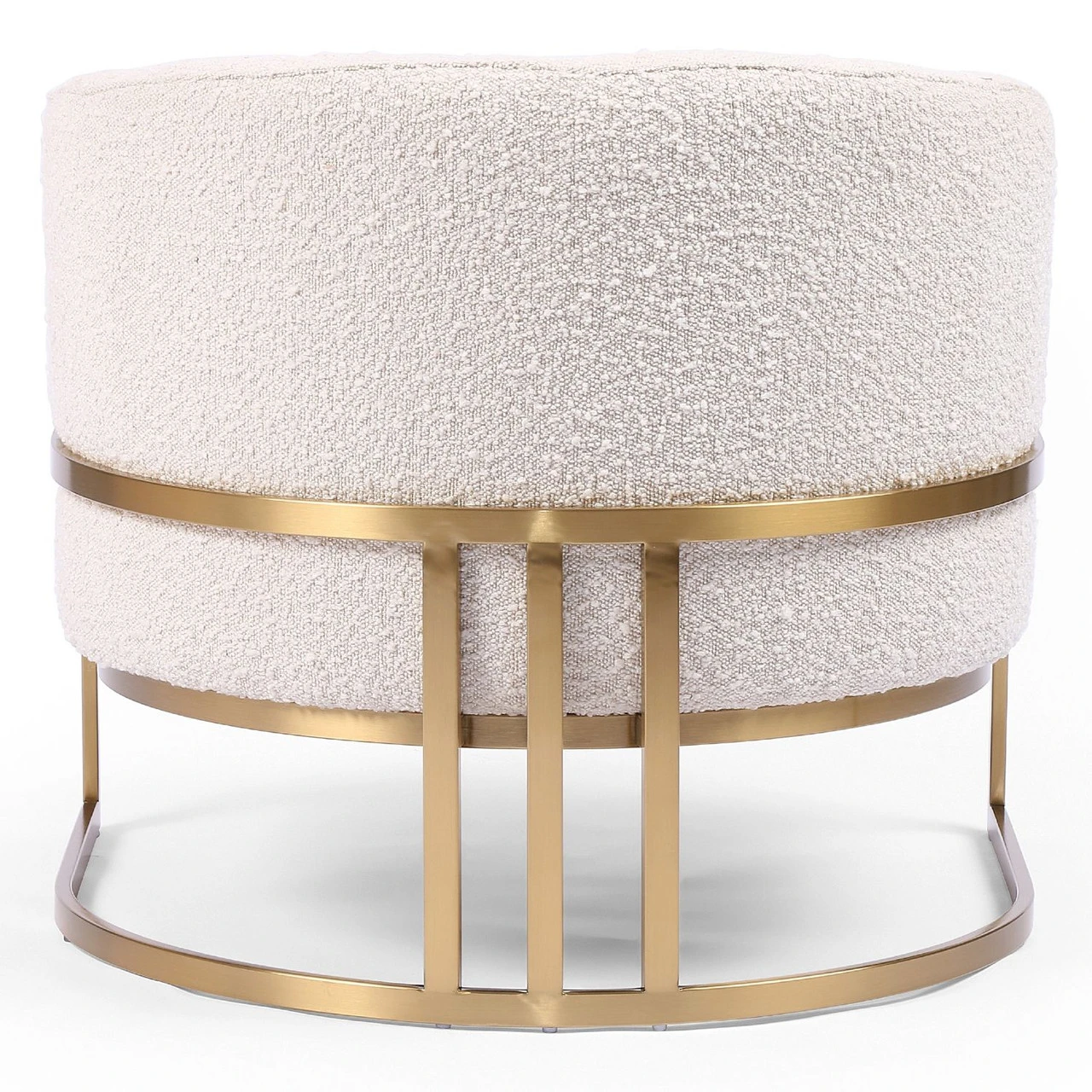 Corbin Brass Frame Knoll Natural Chair 7 Corbin Brass Frame Knoll Natural Chair - Image 5