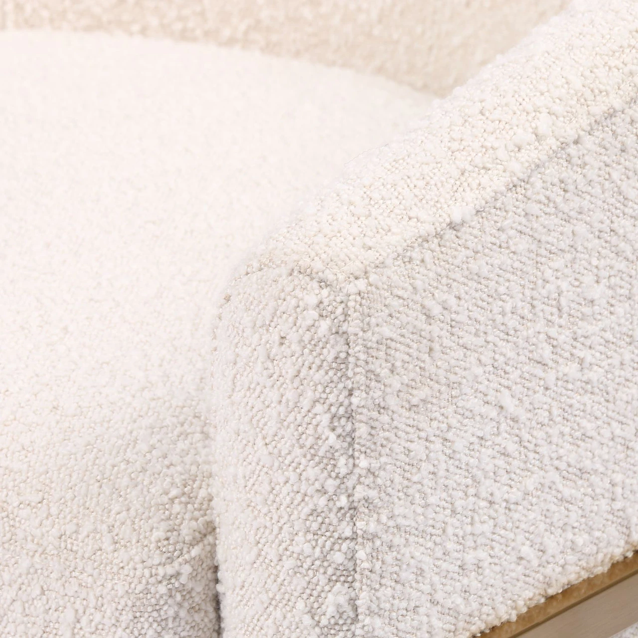 Corbin Brass Frame Knoll Natural Chair 11 Corbin Brass Frame Knoll Natural Chair - Image 9