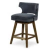 Task Modern Velvet Shadow Wing Swivel Counter Stool -Famous Furniture Shop 105649 014 1 82552.1615007275