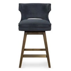 Task Modern Velvet Shadow Wing Swivel Counter Stool -Famous Furniture Shop 105649 014 4 92170.1615007278
