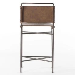 Oxford Distressed Brown Leather Counter Stool 11 Oxford Distressed Brown Leather Counter Stool -Famous Furniture Shop 105861 021 BCK 1 93640.1617146923