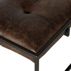Oxford Tufted Havana Leather Ottoman Square Coffee Table -Famous Furniture Shop 105862 004 DET 3 65240.1683597177