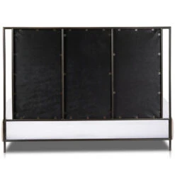 Leigh Modern Velvet Sand King Bed 14 Leigh Modern Velvet Sand King Bed -Famous Furniture Shop 105885 011 BCK 1 11377.1668280641