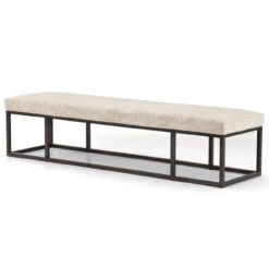 Beaumont Plushtone Linen Bench