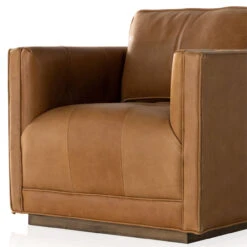 Kiera Palermo Cognac Leather Swivel Chair -Famous Furniture Shop 106065 014 DET 6 58203.1671908008