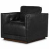 Kiera Sonoma Black Leather Swivel Chair 1 Kiera Sonoma Black Leather Swivel Chair -Famous Furniture Shop 106065 015 PRM 1 85542.1671907657