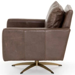 Lyndon Dakota Fossil Leather Swivel Chair -Famous Furniture Shop 106083 009 SID 1 43903.1671917662