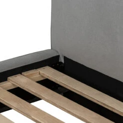 Aidan Upholstered Heavy Pebble Pewter King Platform Bed -Famous Furniture Shop 106185 041 8 27040.1615003388