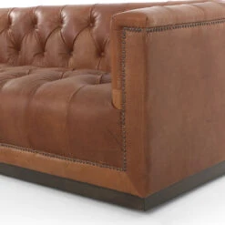 Maxx Heirloom Sienna Leather Sofa 95" -Famous Furniture Shop 106190 012 DET 2 37935.1670005893