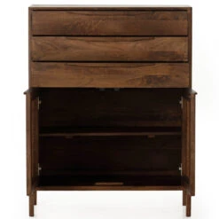 Sydney Brown Mango Woven Cane Tall Chest Of Drawers -Famous Furniture Shop 106690 003 OPN 2 84821.1711698586