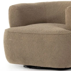 Mila Sheepskin Camel Swivel Chair -Famous Furniture Shop 107195 014 DET 6 29177.1671922821