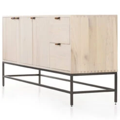 Trey Dove Solid Wood Buffet Sideboard 72" -Famous Furniture Shop 107321 005 DET 3 08082.1672871742