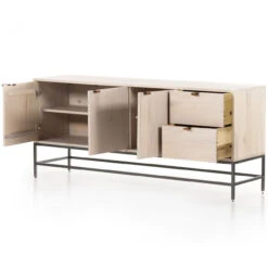 Trey Dove Solid Wood Buffet Sideboard 72" -Famous Furniture Shop 107321 005 OPN 1 30749.1672871744