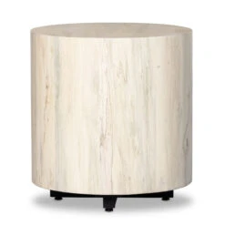 Hudson Round End Table - Bleached -Famous Furniture Shop 107578 004 FRT 1 47166.1681398723