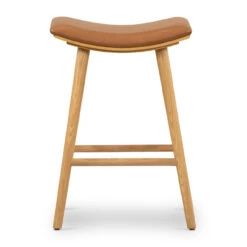 Union Sedona Butterscotch Leather Counter Stool -Famous Furniture Shop 107656 008 3 36092.1615082664