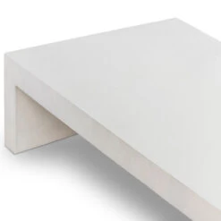 Parish Indoor / Outdoor White Concrete Coffee Table 60" -Famous Furniture Shop 107703 003 DET 4 09146.1655124627
