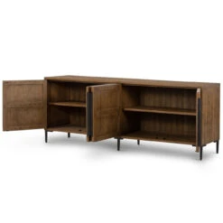 Wyeth Rustic Sandalwood 4 Door Sideboard -Famous Furniture Shop 108384 005 OPN 1 85123.1672872835