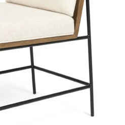 Crete Beige Upholetered Oak Wood Back Dining Chair -Famous Furniture Shop 108419 001 10 01082.1614535723