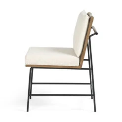 Crete Beige Upholetered Oak Wood Back Dining Chair -Famous Furniture Shop 108419 001 5 55898.1614535716