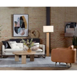 Mesa Light Brushed Round Coffee Table -Famous Furniture Shop 108601 001 2 24467.1614106123