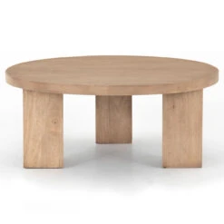 Mesa Light Brushed Round Coffee Table -Famous Furniture Shop 108601 001 4 81420.1614106131