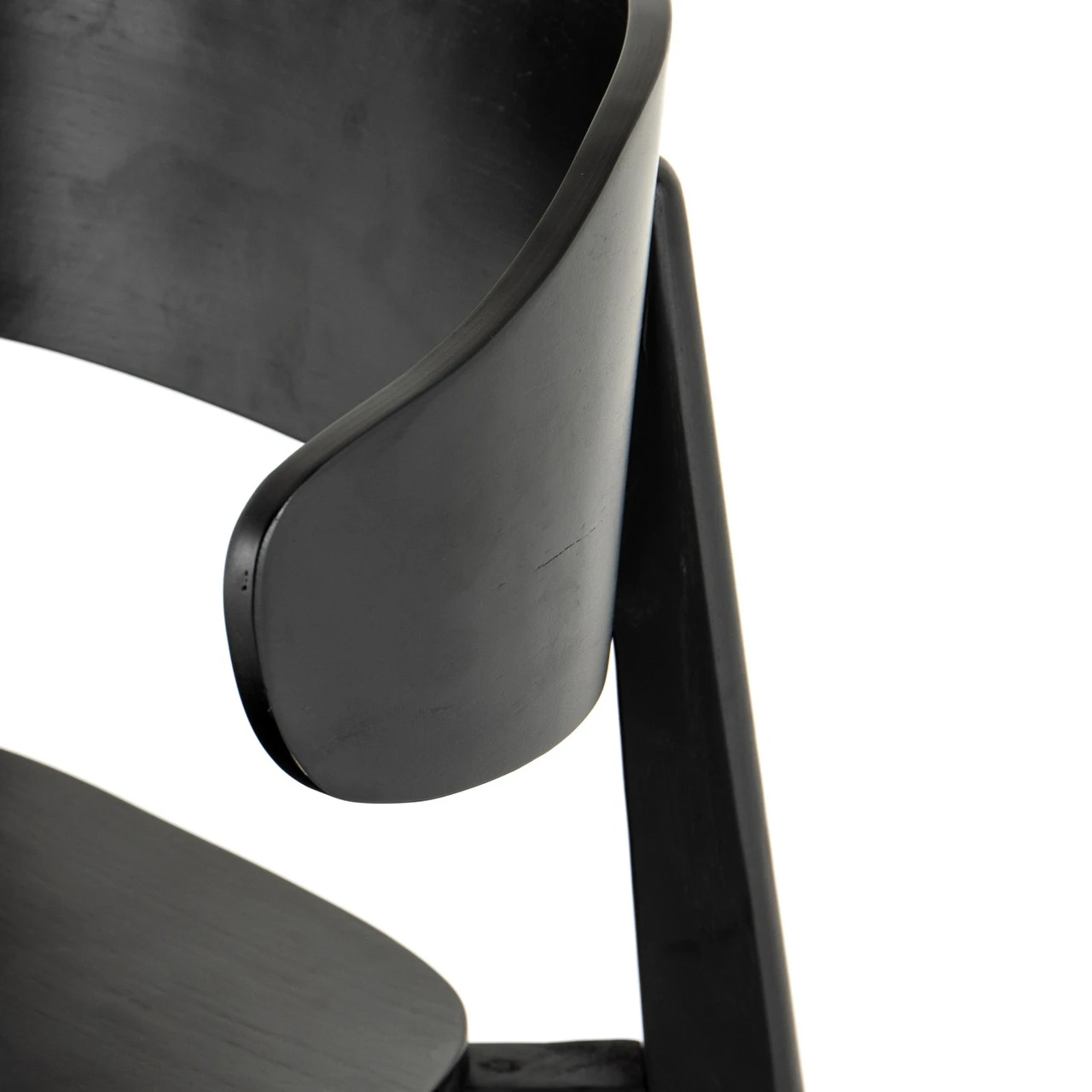 Franco Black Veneer Dining Chair 10 Franco Black Veneer Dining Chair - Image 8