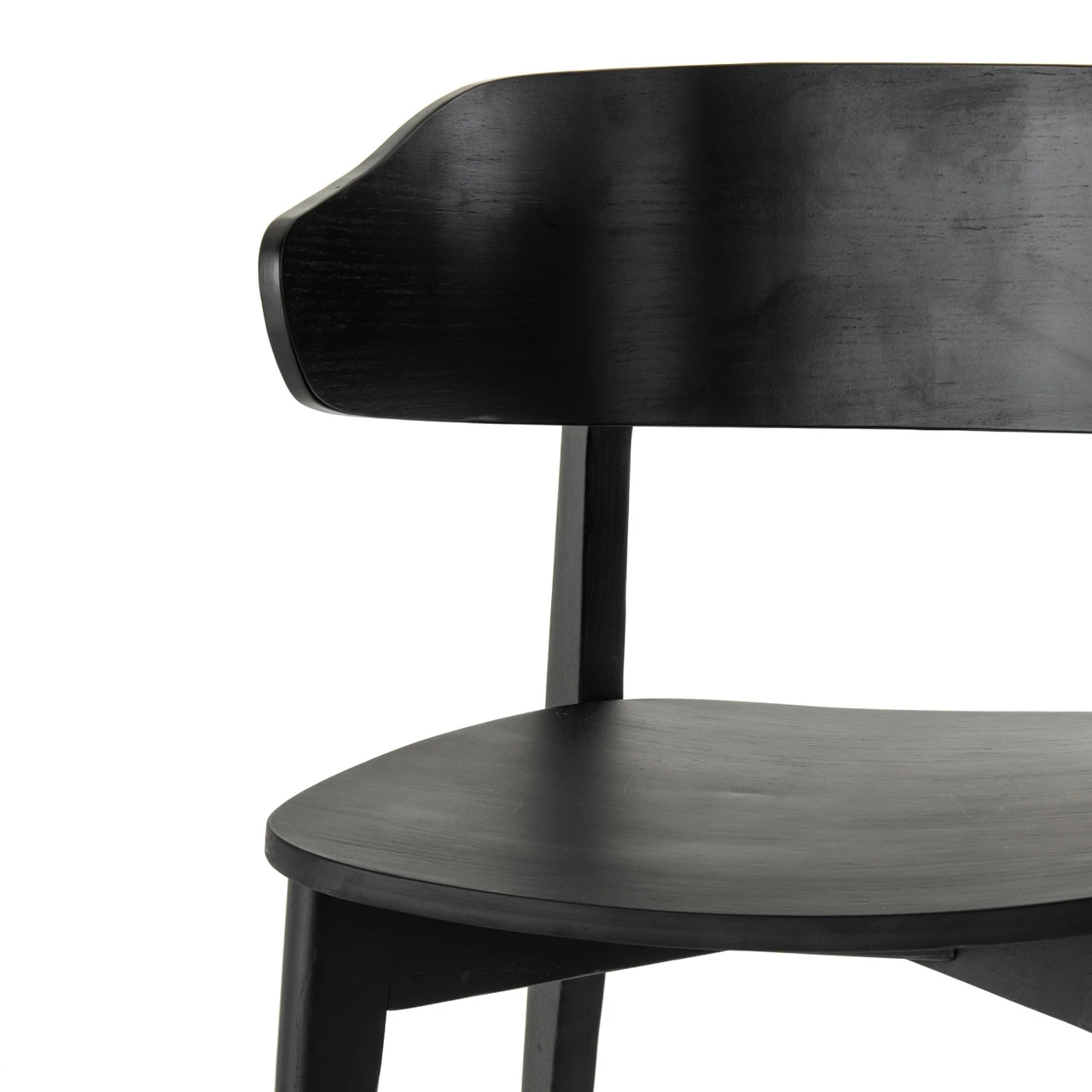 Franco Black Veneer Dining Chair 11 Franco Black Veneer Dining Chair - Image 9