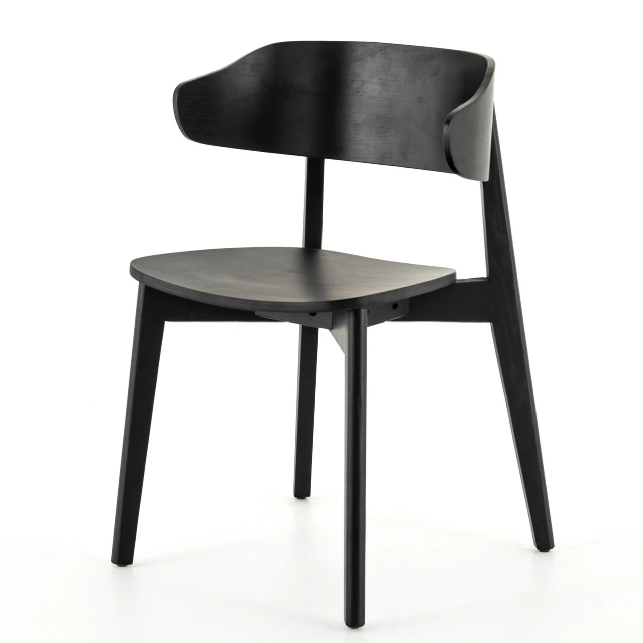 Franco Black Veneer Dining Chair 3 Franco Black Veneer Dining Chair